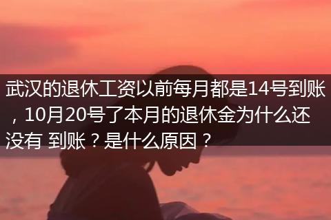武汉的退休工资以前每月都是14号到账，10月20号了本月的退休金为什么还没有 到账？是什么原因？