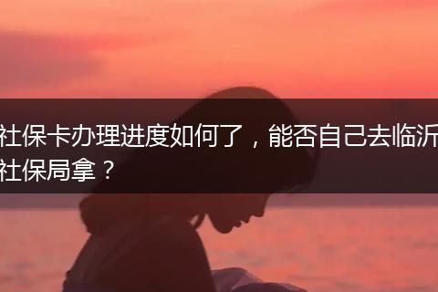 社保卡办理进度如何了，能否自己去临沂社保局拿？