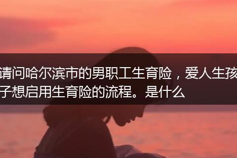 请问哈尔滨市的男职工生育险，爱人生孩子想启用生育险的流程。是什么