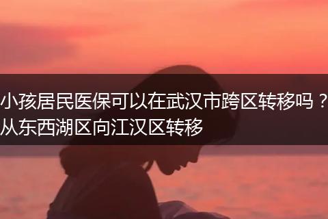 小孩居民医保可以在武汉市跨区转移吗？从东西湖区向江汉区转移