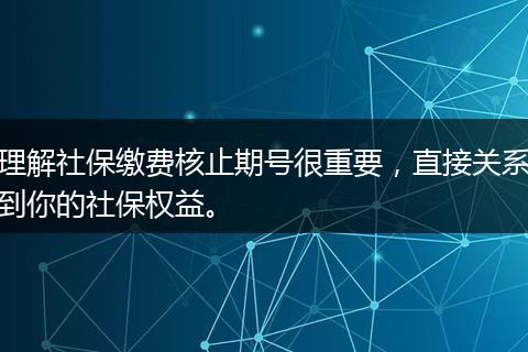 理解社保缴费核止期号很重要，直接关系到你的社保权益。