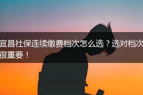 宜昌社保连续缴费档次怎么选？选对档次很重要！