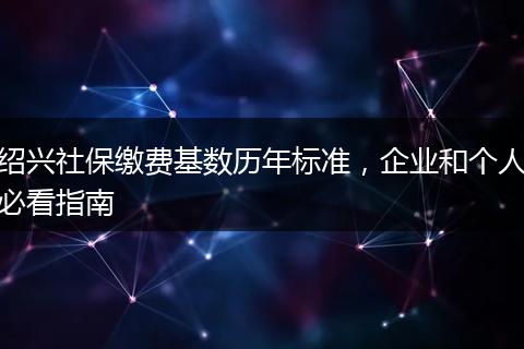 绍兴社保缴费基数历年标准,企业和个人必看指南