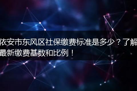 依安市东风区社保缴费标准是多少？了解最新缴费基数和比例！