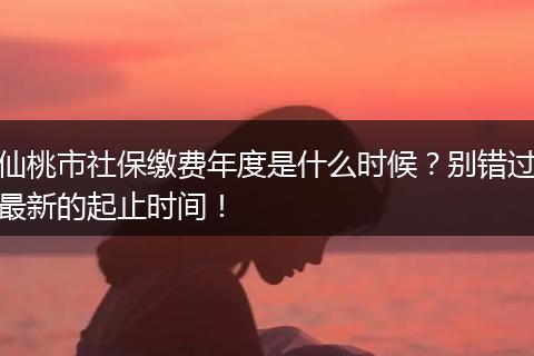 仙桃市社保缴费年度是什么时候？别错过最新的起止时间！