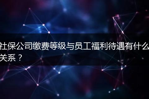 社保公司缴费等级与员工福利待遇有什么关系?