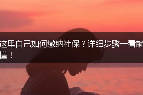 这里自己如何缴纳社保？详细步骤一看就懂！