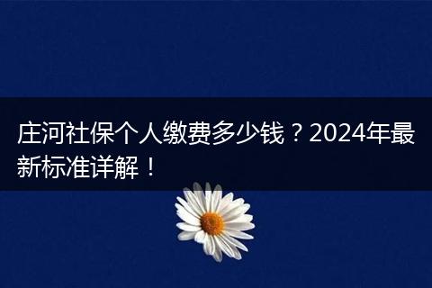 庄河社保个人缴费多少钱？2024年最新标准详解！