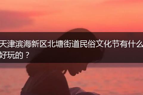 天津滨海新区北塘街道民俗文化节有什么好玩的?